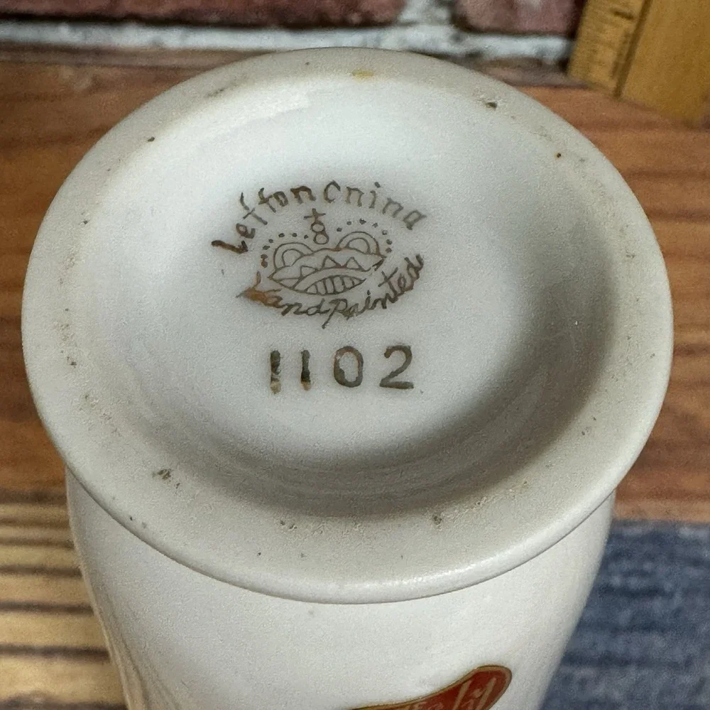 Vintage‎ LEFTON 50TH Golden Anniversary Bud Vase #1102 Japan Hand Painted